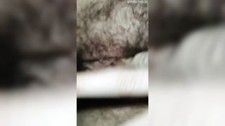 Hairy MILF clit closeup free porn