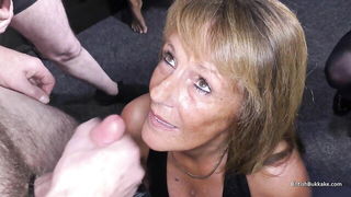 British mature wife bukkake facial sex video