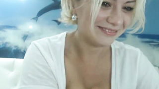 Playful blonde MILF on webcam uncensored