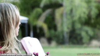 Outdoor MILF teen ass licking full scene