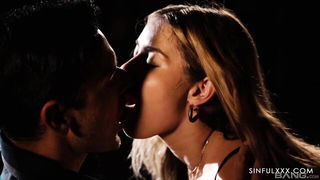 Anna Claire Clouds threesome blowjob sex video
