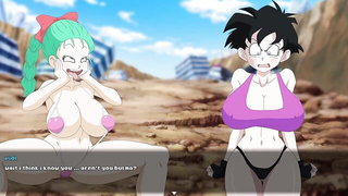 Bulma beach cosplay tease mature tube