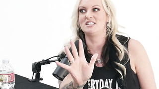 Stormy Daniels podcast tease full scene