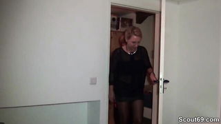 Blonde MILF gangbang facial xxx video
