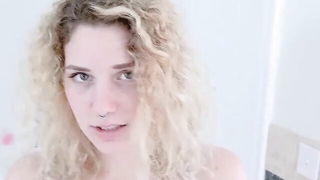 Curly blonde stepdaughter anal creampie xxx clip