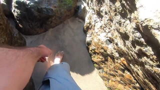 Audrey Reid barefoot rocky descent free porn